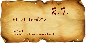 Ritzl Teréz névjegykártya